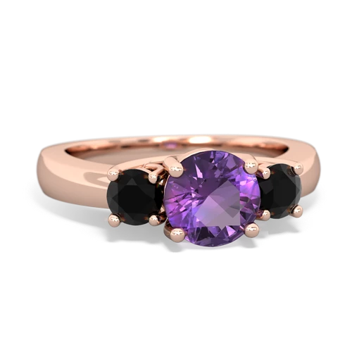 amethyst-onyx timeless ring