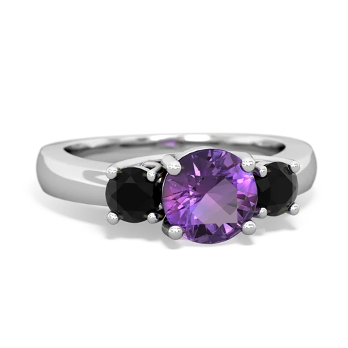 amethyst-onyx timeless ring