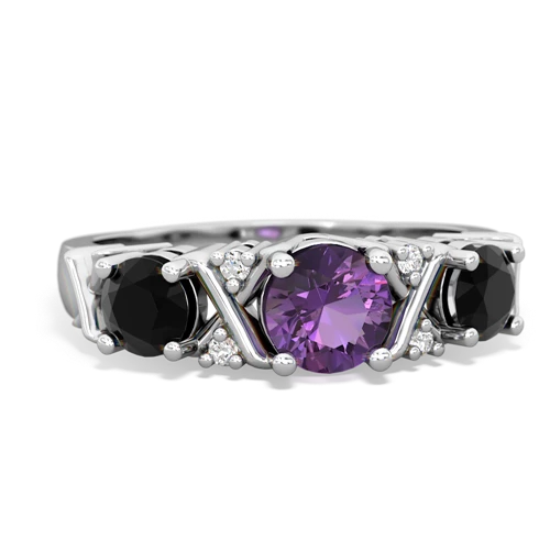 amethyst-onyx timeless ring