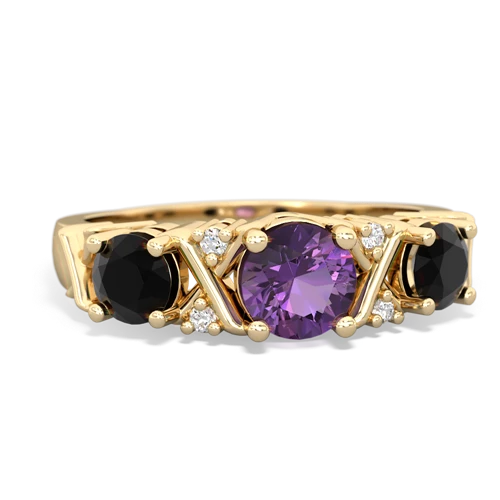 amethyst-onyx timeless ring