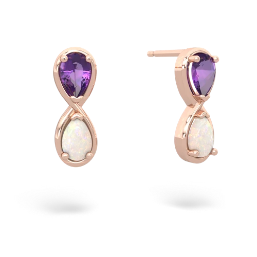 amethyst-opal infinity earrings