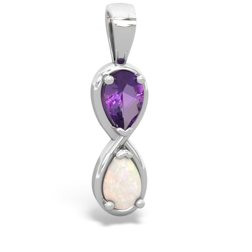 amethyst-opal infinity pendant