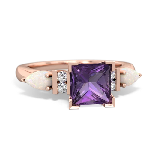 amethyst-opal engagement ring