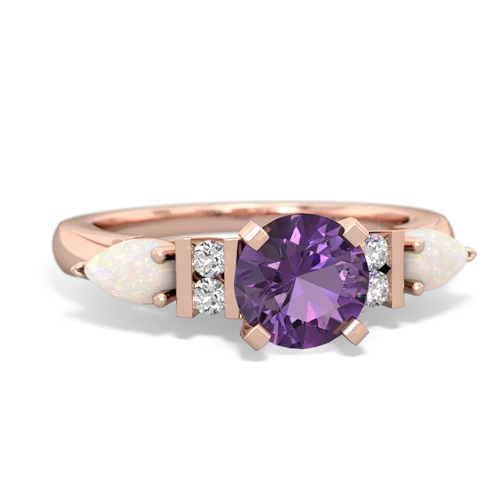 amethyst-opal engagement ring