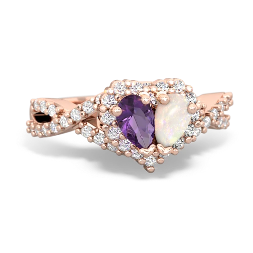 amethyst-opal engagement ring