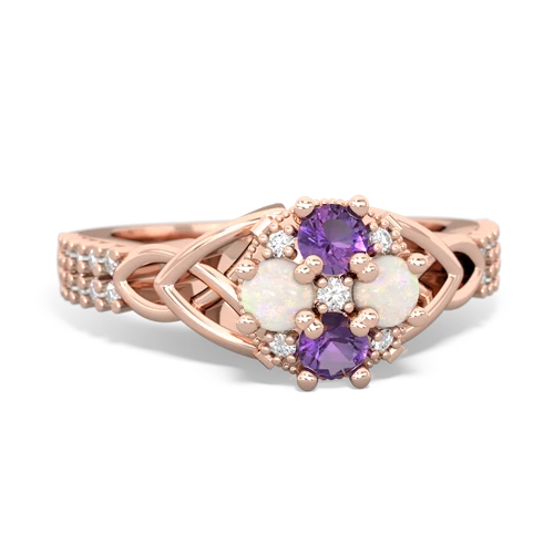 amethyst-opal engagement ring