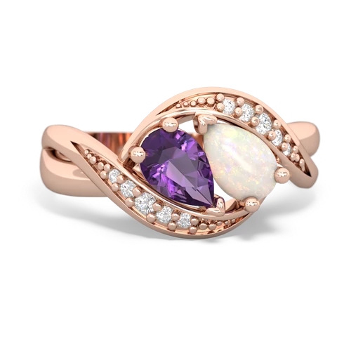 amethyst-opal keepsake curls ring