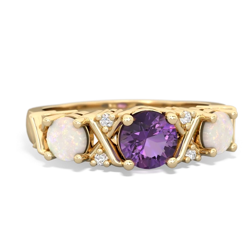 amethyst-opal timeless ring