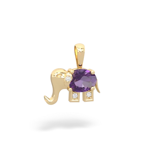 Amethyst Elephant Genuine Amethyst pendant Pendant