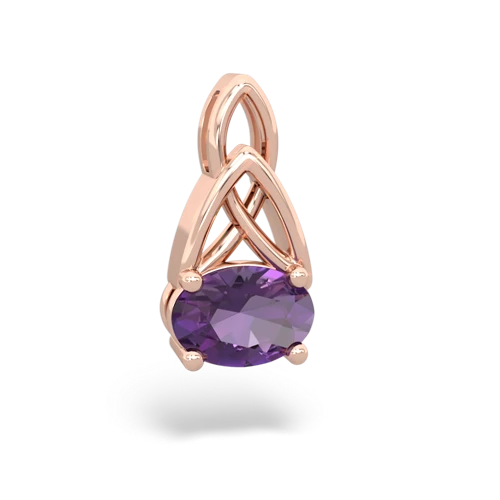 amethyst filligree pendant
