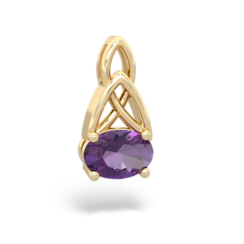 amethyst filligree pendant