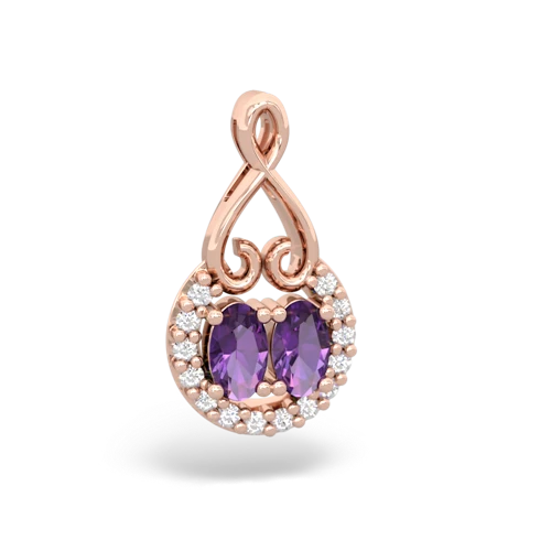 amethyst love nest pendant