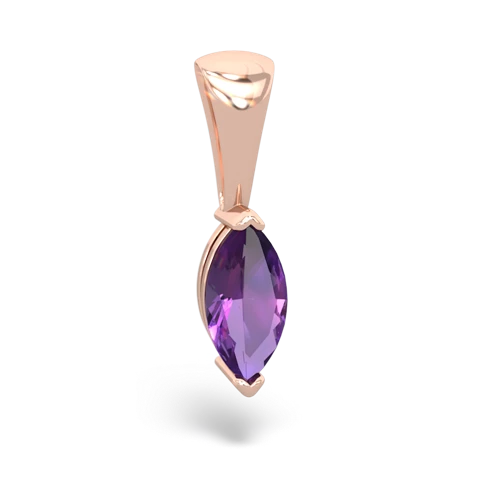 amethyst marquise pendant