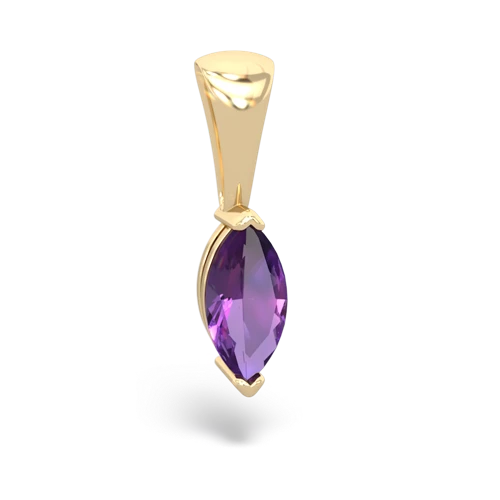 amethyst marquise pendant