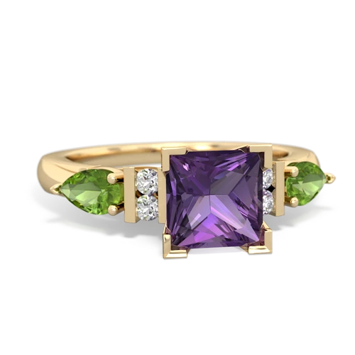 amethyst-peridot engagement ring