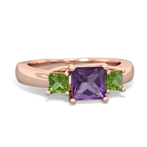 amethyst-peridot timeless ring