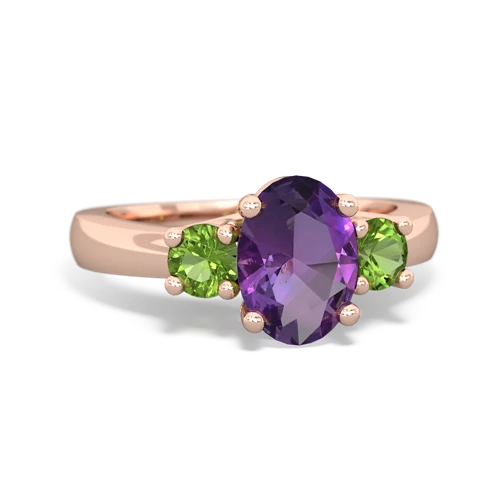 amethyst-peridot timeless ring