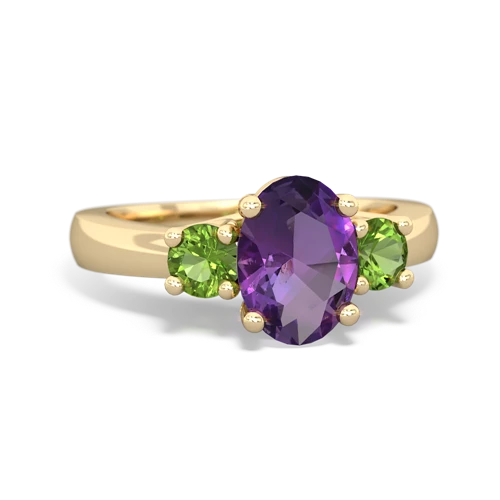 amethyst-peridot timeless ring