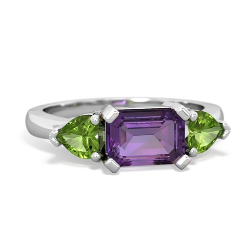 amethyst-peridot timeless ring