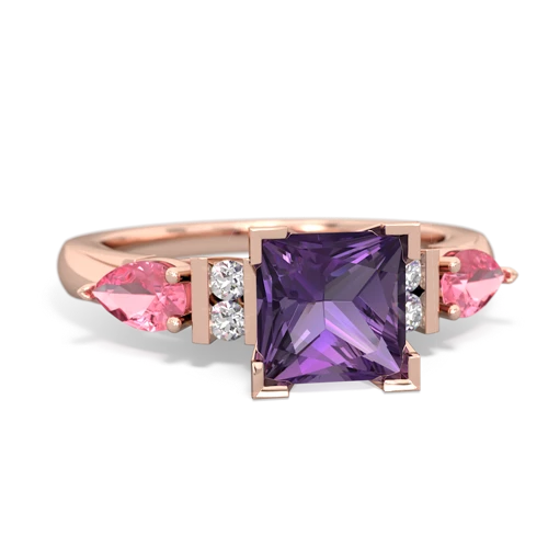 amethyst-pink sapphire engagement ring