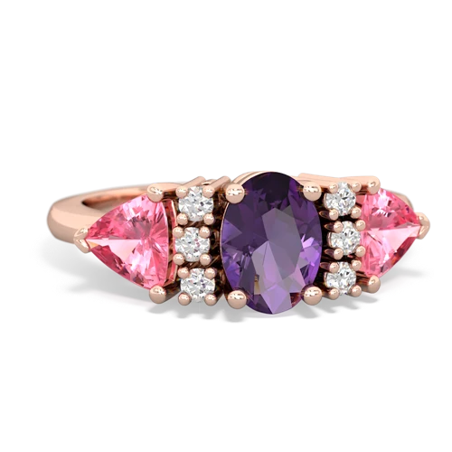 amethyst-pink sapphire timeless ring