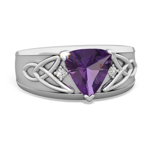 amethyst celtic ring