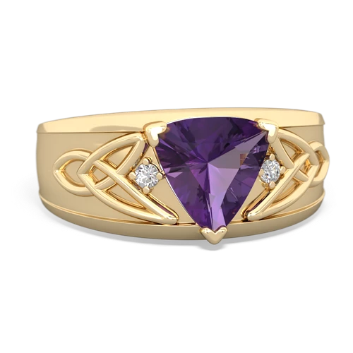 amethyst celtic ring