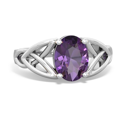 amethyst celtic ring