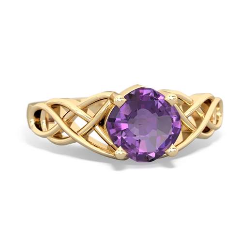 amethyst celtic ring