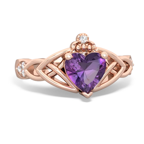 amethyst celtic ring