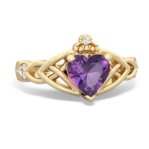 amethyst celtic ring