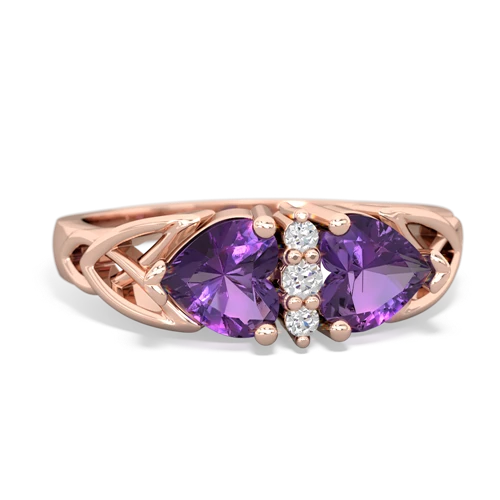 amethyst celtic ring