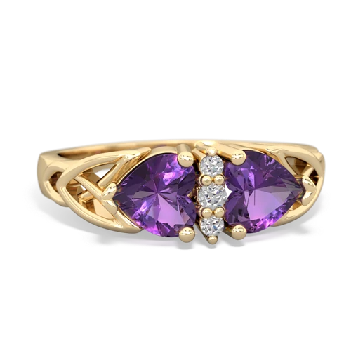 amethyst celtic ring