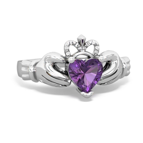 amethyst claddagh ring