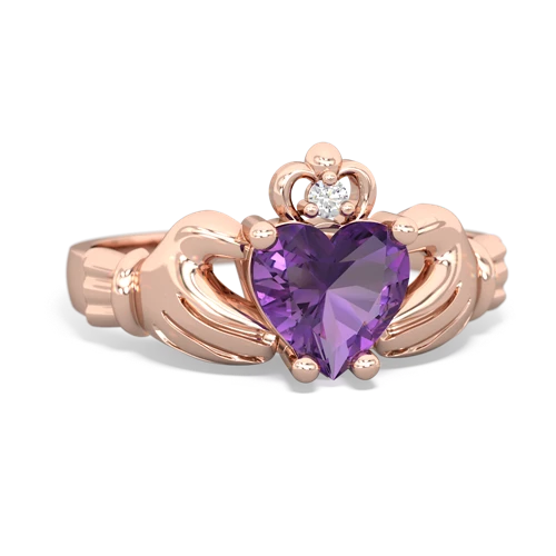 amethyst claddagh ring