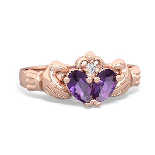 amethyst claddagh ring