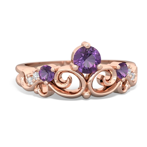 amethyst crown keepsake ring