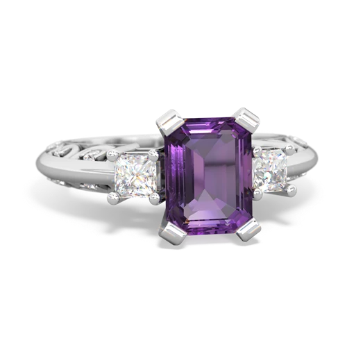 amethyst engagement ring