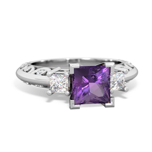 amethyst engagement ring