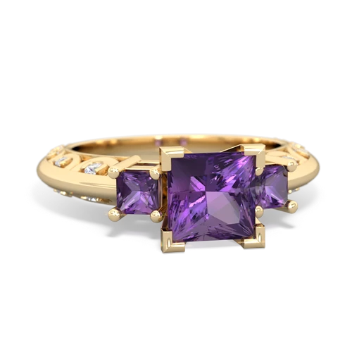 amethyst engagement ring