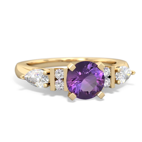 Similar rings for Amethyst Engagement 14K Yellow Gold ring R2002