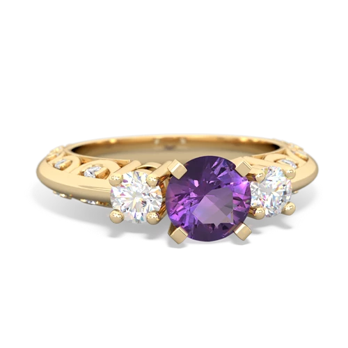 Amethyst Art Deco Genuine Amethyst ring Ring