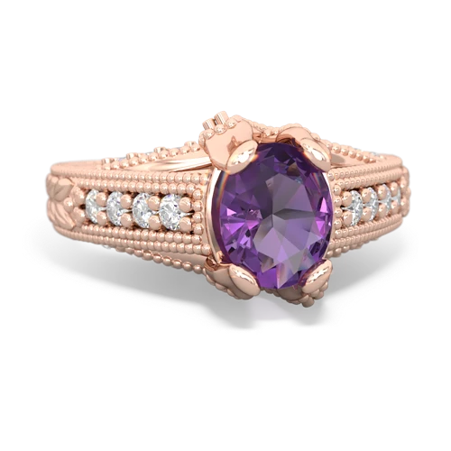 amethyst engagement ring