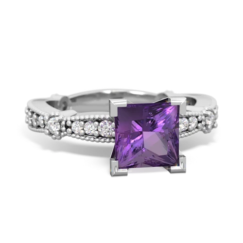 amethyst engagement ring