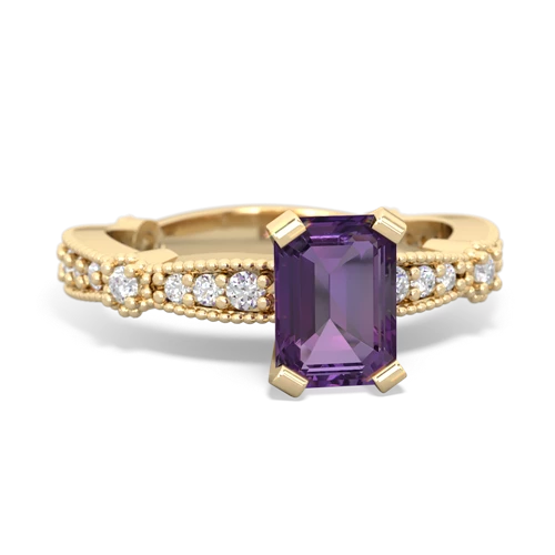 amethyst engagement ring