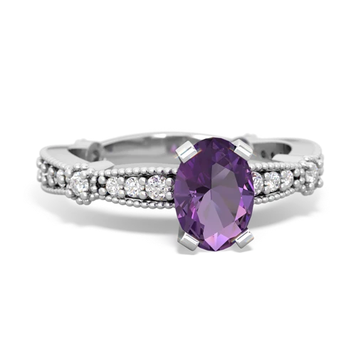 amethyst engagement ring