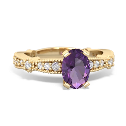 amethyst engagement ring