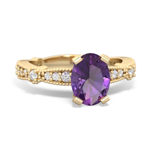 amethyst engagement ring