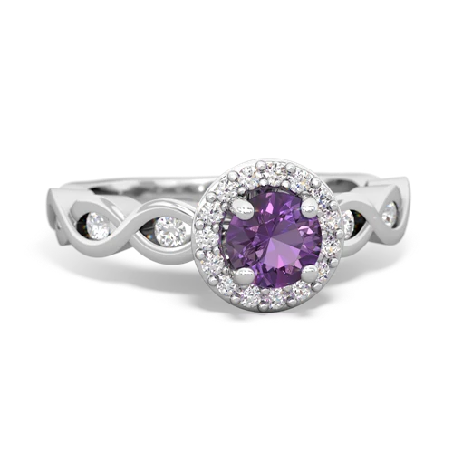 amethyst engagement ring