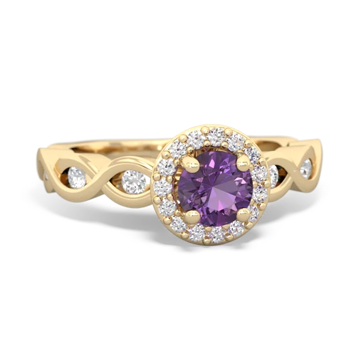 amethyst engagement ring